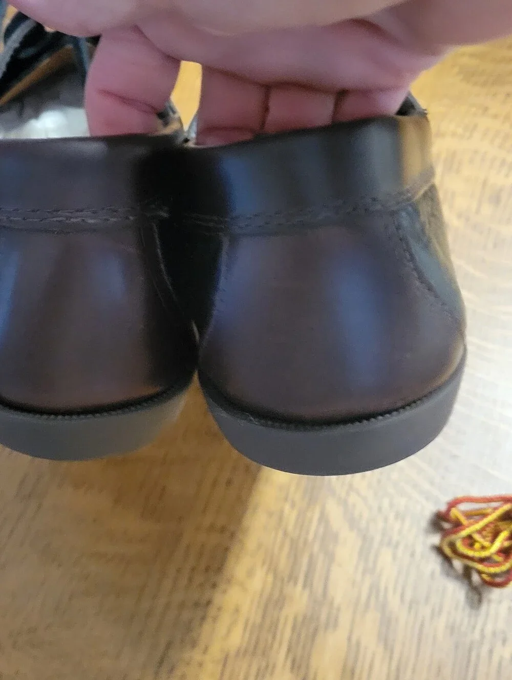 J. Crew Four-Eye Leather Lake Shoes - Whiskey & Black